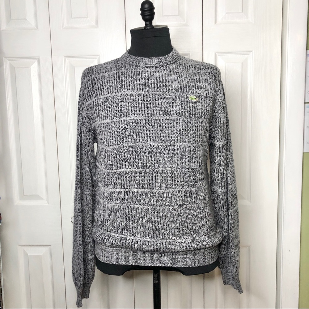 VTG Lacoste Chemise made in France marbled sweater